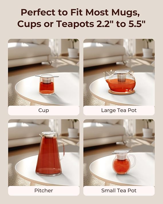 Only Available for The Next 72 Hours Bundle 1 Pack Tea Cup Infuser and 2 Pack Large Tea Infusers