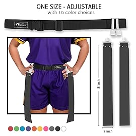 Trained 10 Man Flag Football Belt Pop Set (BLACK)