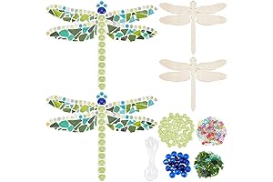 Alea Stained Glass Mosaic Kit Make 2 Dragonfly DIY Creativity