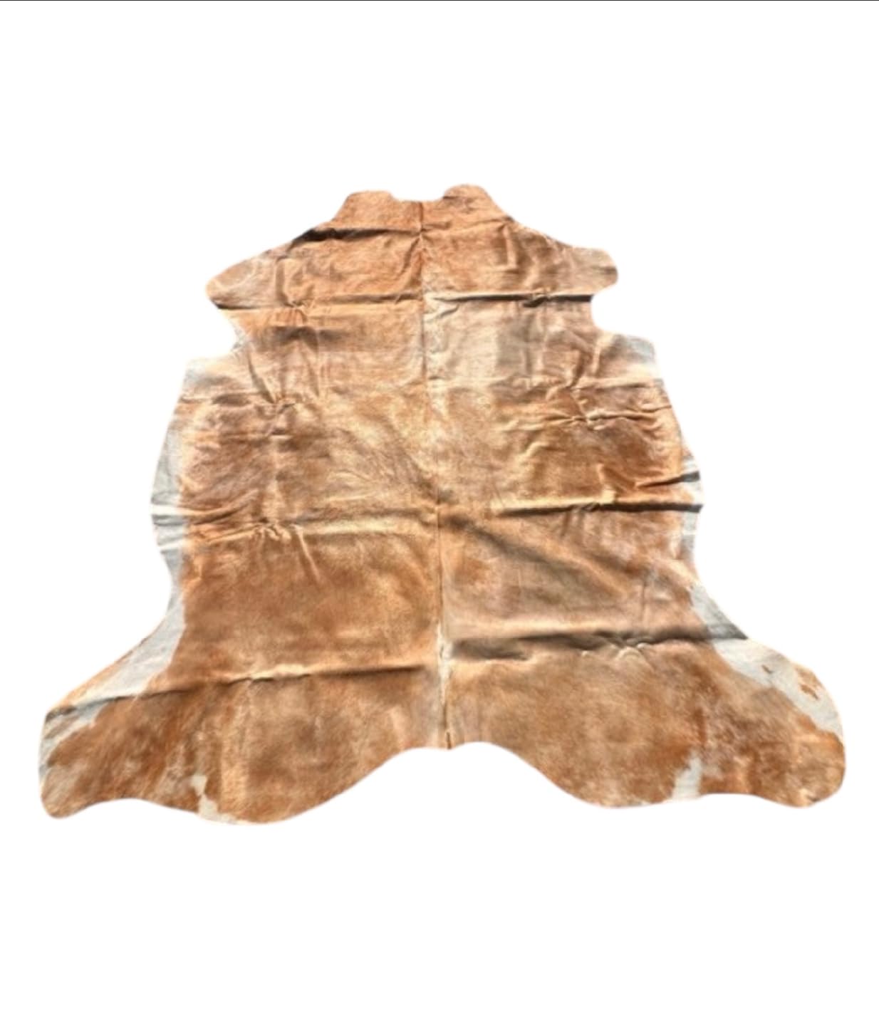 Tapis en cuir naturel marron revêtement sol peau tannée décoration maison