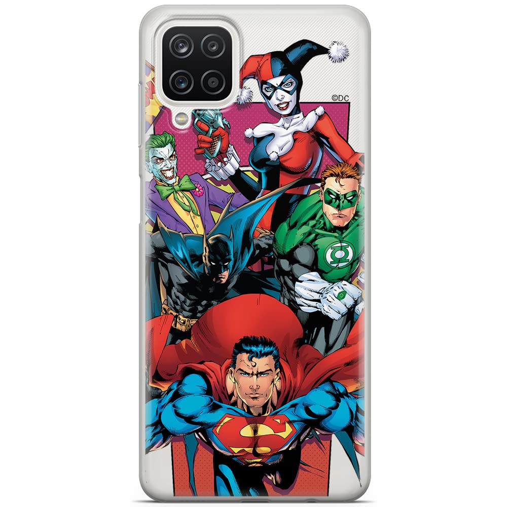 ERT GROUP mobile phone case for Samsung A12 / M12 / F12 original and officially Licensed DC pattern Justice League 004 optimally adapted to the shape of the mobile phone, partially transparent