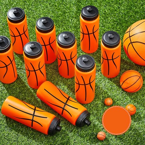 Yaomiao Basketball Water Bottle 20 oz Reusable Bpa Free Squeeze Easy Carry Leak Proof for Team Sports Basketball Stuff Party Favors Gifts for Boys Girls - Image 6