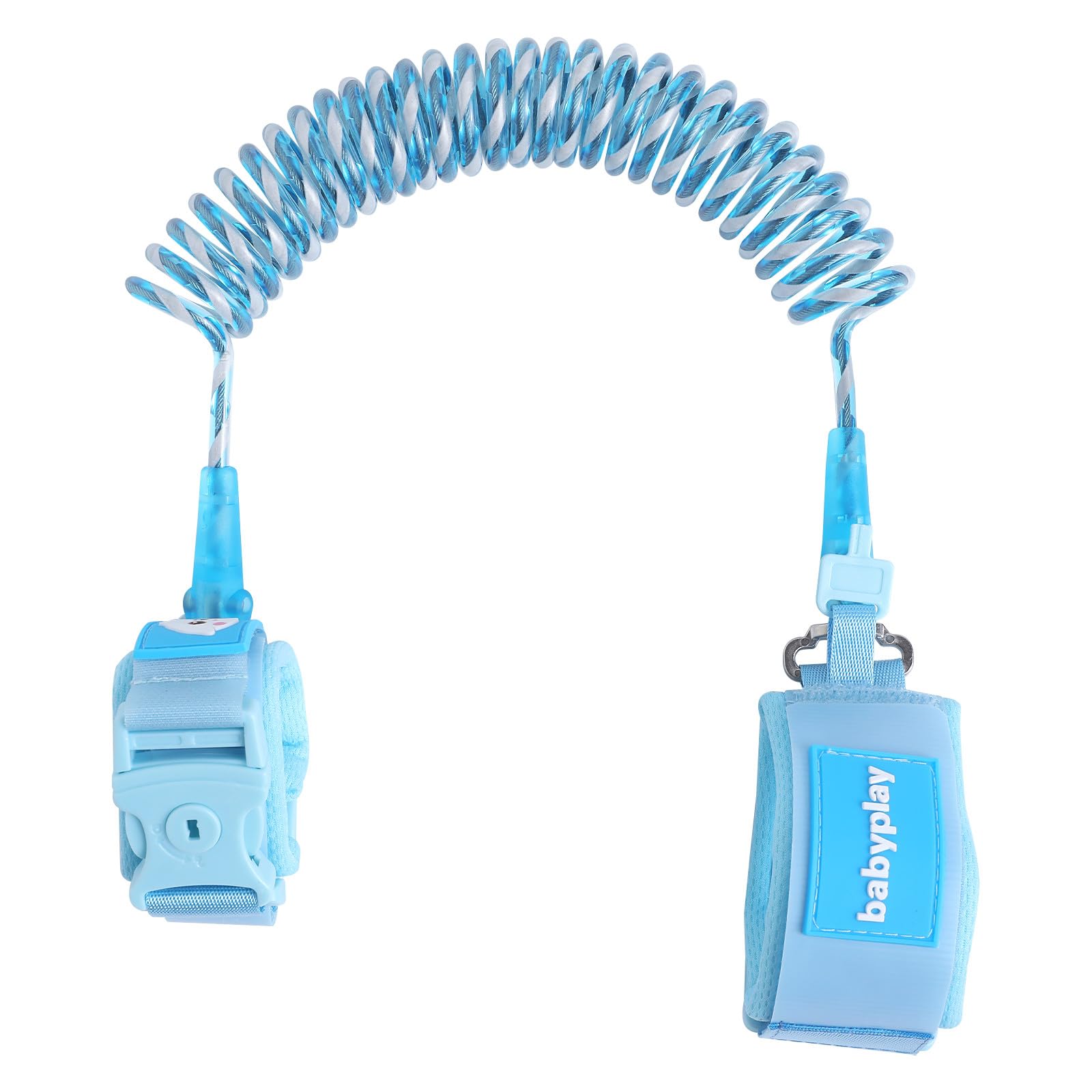 Anti Lost Wrist Link for Children,Belt Anti-Lost Safety Strap for Children Anti-lost Wrist Strap for Child Adjustable Rotation 2.5m (Blue)