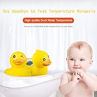 Vista 8 de b&h Termómetro de baño para bebés y termómetro de habitación, sensor mejorado, termómetro de temperatura del agua para bañera infantil, productos