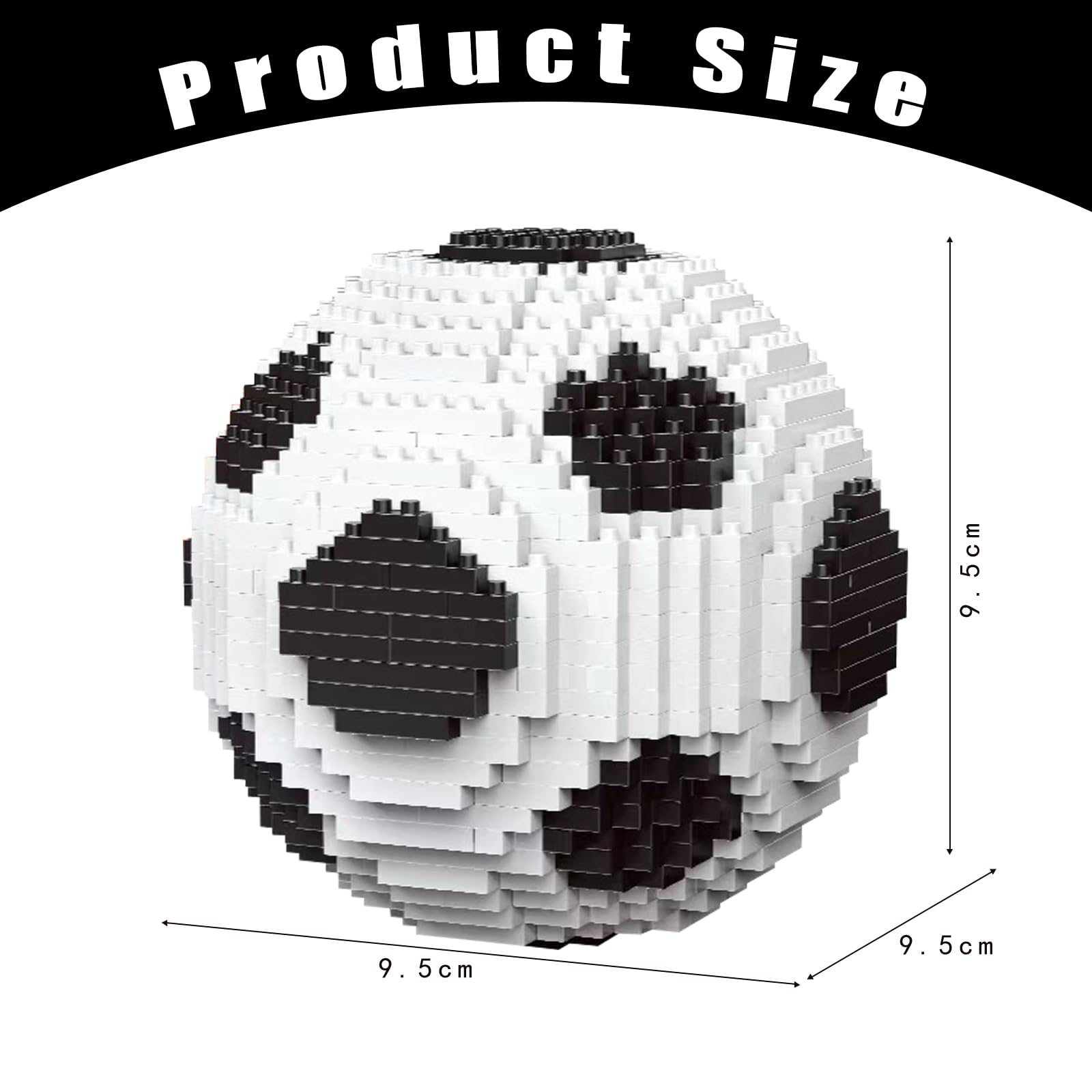 LUYIEDHA Football Building Block Set, 850 Pieces Micro Soccer building Blocks, Mini 3D Football Toy Model, Block Decorations - Image 2