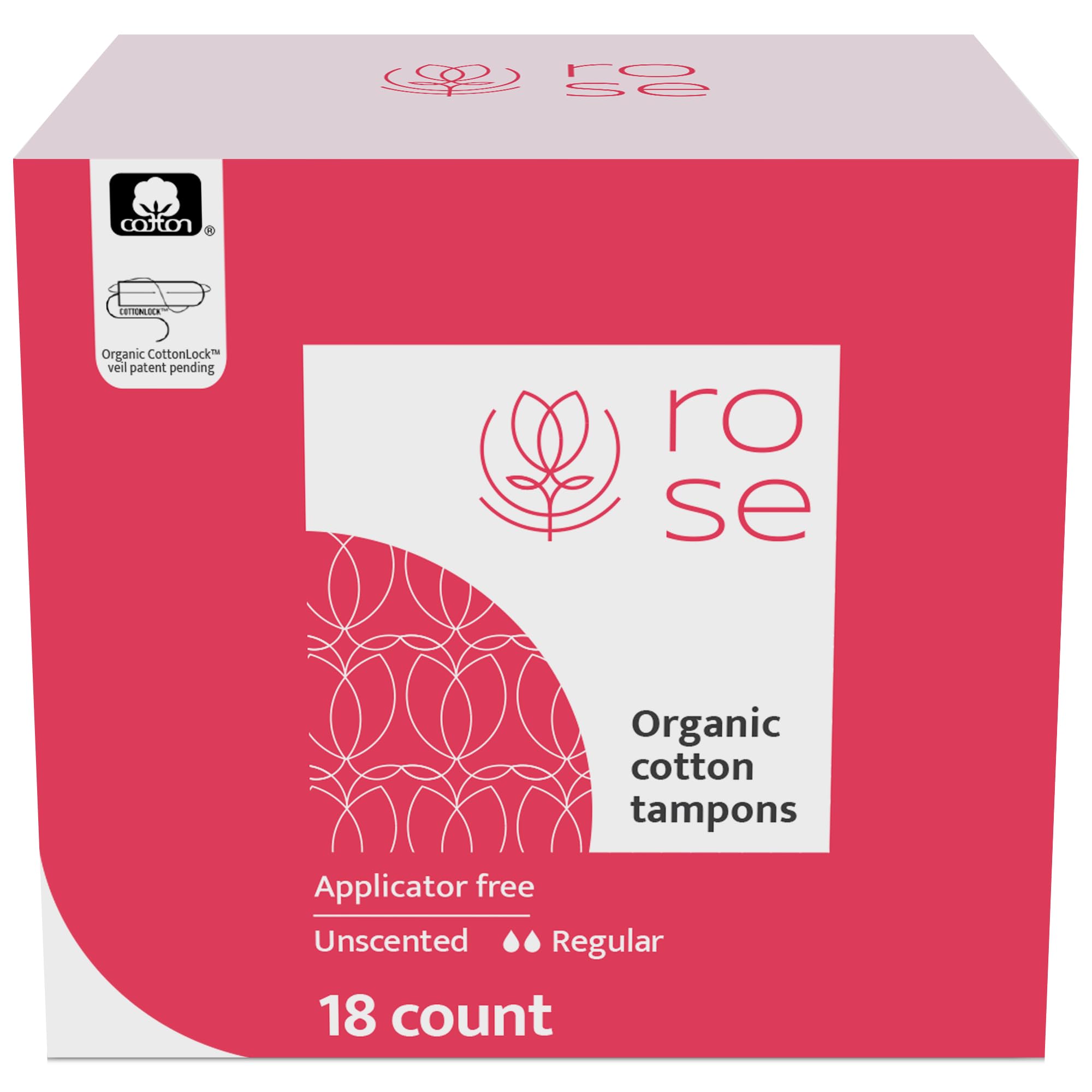 Organic Cotton Applicator Free Tampons Regular