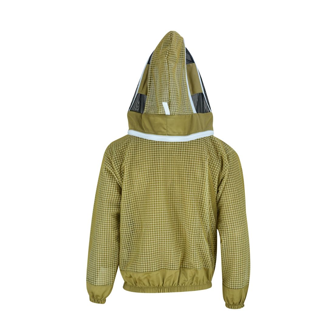 Imkerjacke Premium mit Atmungsnetz + Fechtschleier für Bienen Wespen Insekten Imkerei Stichschutz Insektenschutz S M L XL XXL XXXL, XL · braun