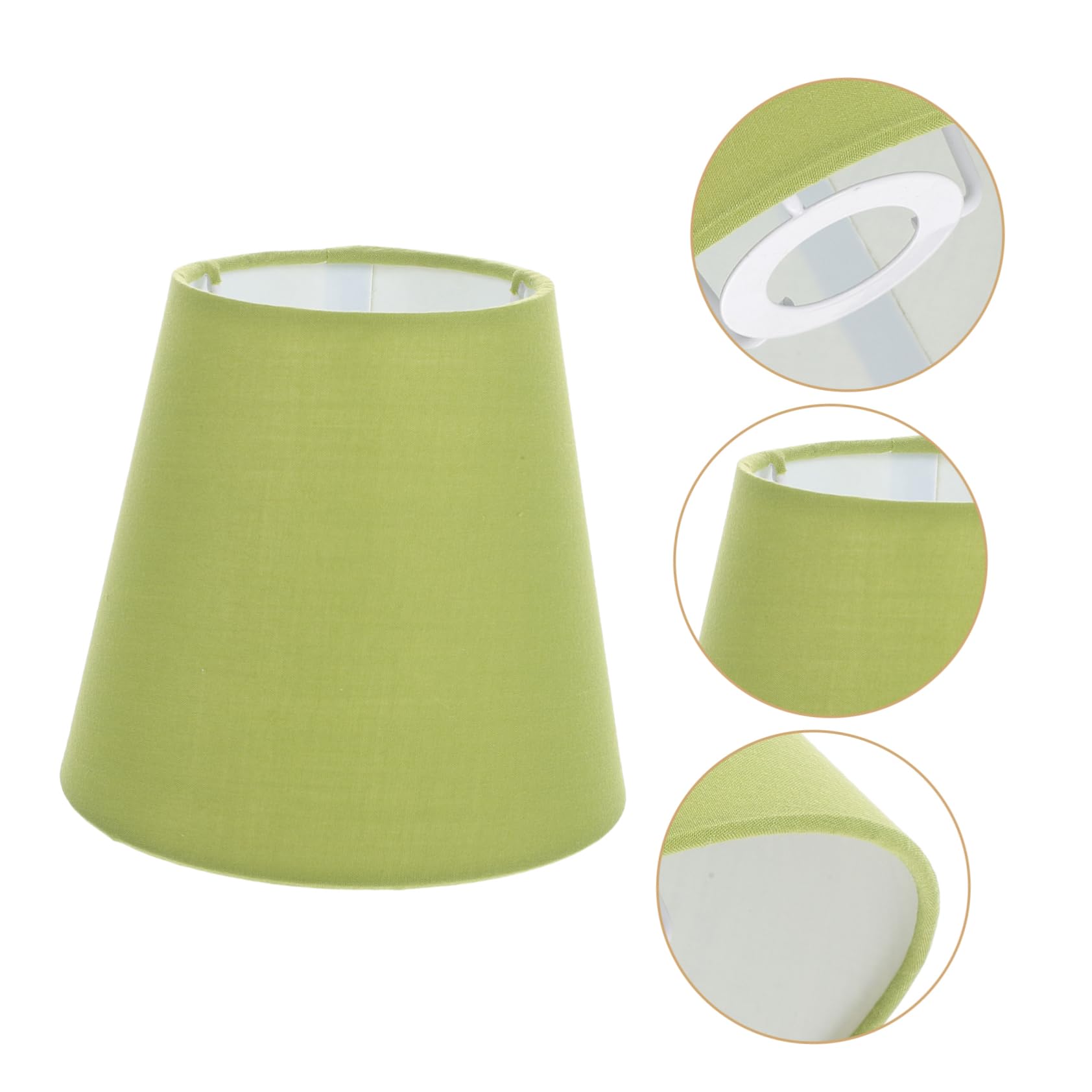 Abat-jour Tissu Rétro Vert - Pour Lampe De Table, Douille E27, 23x23x17 Cm, Décoration Vintage élégante - 7