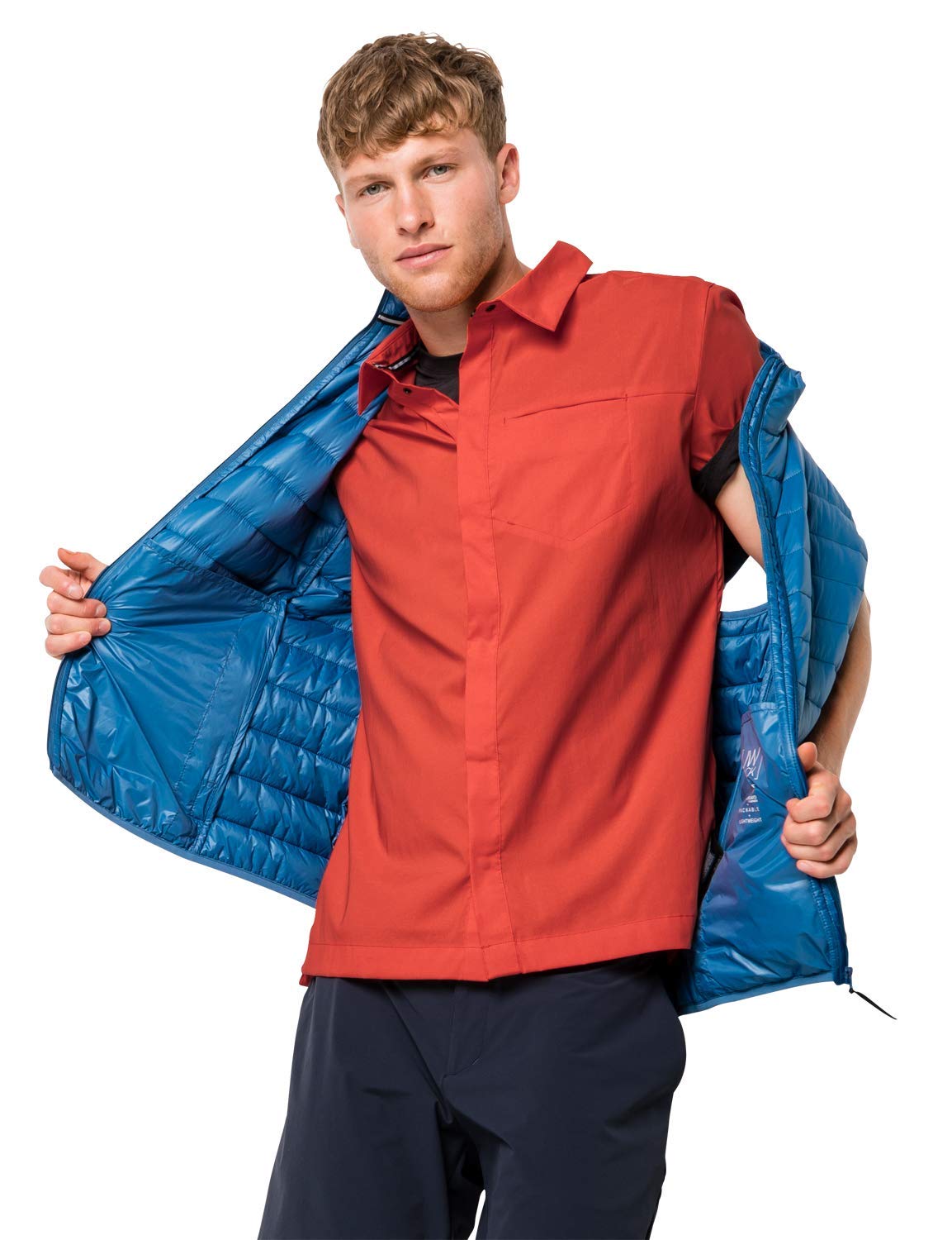 Jack Wolfskin Men's JWP Shirt, Night Blue, Small