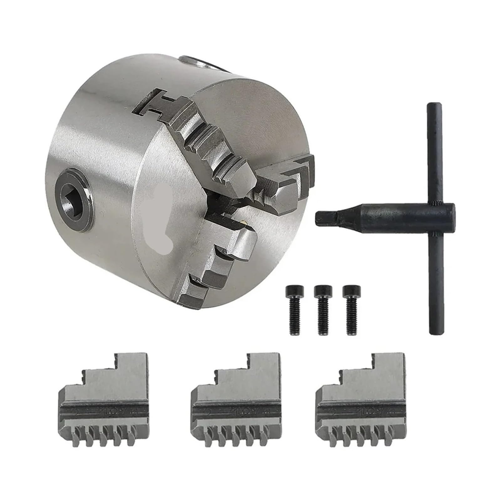 K11 3-Jaw Manual Self-Centering Lathe Chuck 80-160mm Machine Tool Accessory(K11-80)