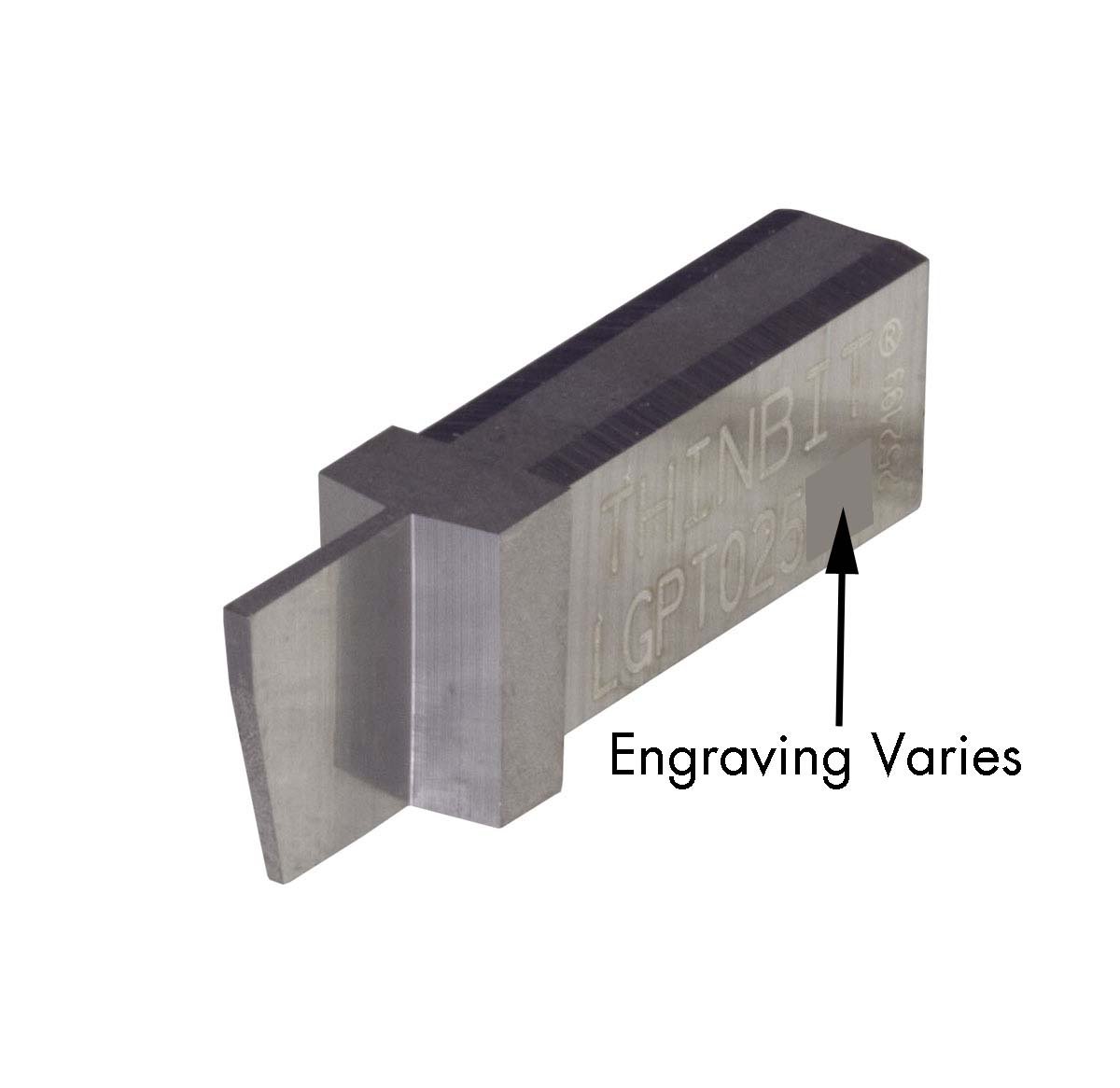 THINBIT 3 Pack LGPT025HS 'L' Series, Uncoated High Speed Steel, Parting Insert for Plastics, Composites, Abusive Cutting Conditions and Low RPM Cutting
