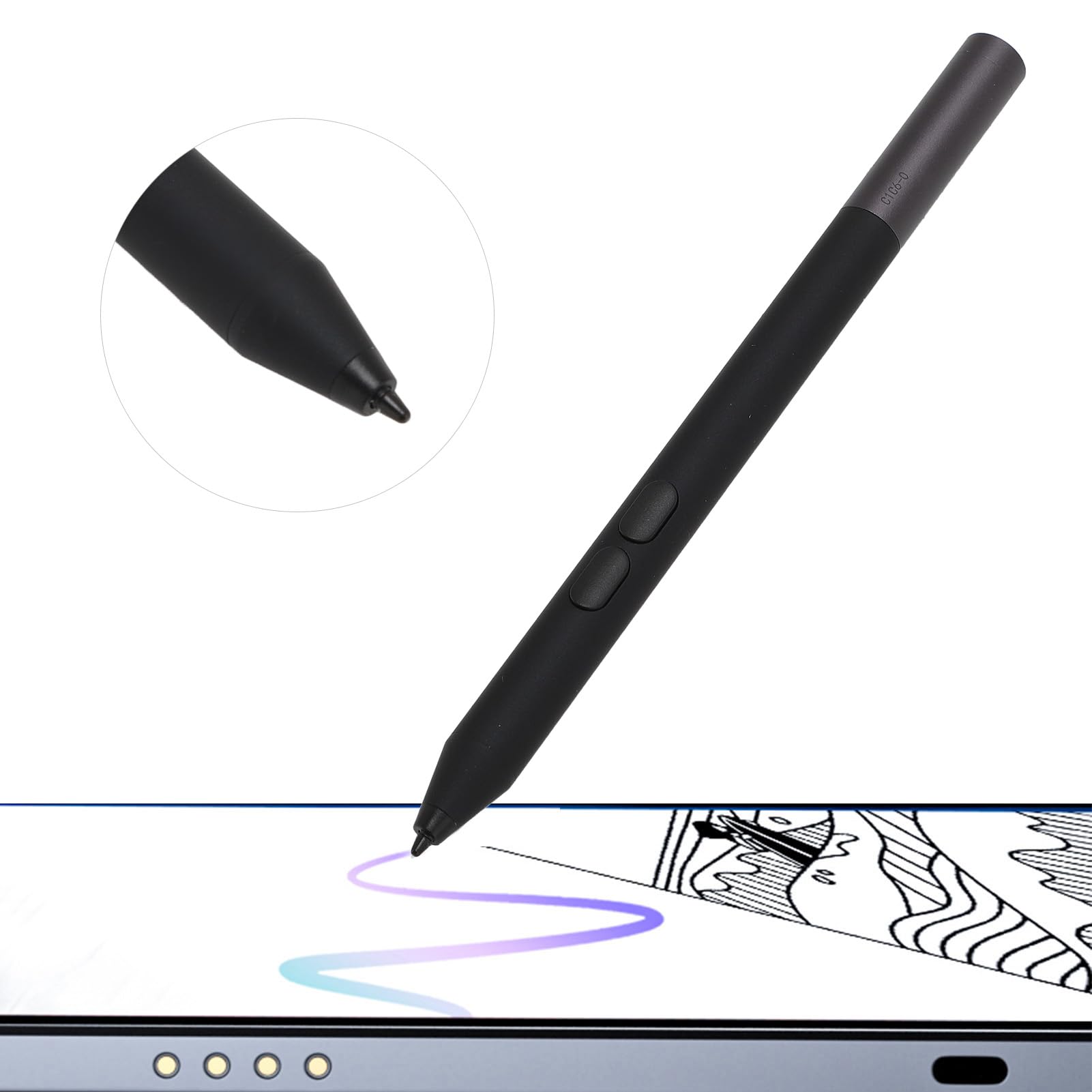 PN350M Stilo Attivo, Compatibile con 5400 7300 7600 5491 7390, Nature Writing Experience, Penna Stilo Multifunzionale per Tablet Laptop, Migliora la Scrittura e il Disegno Digitale