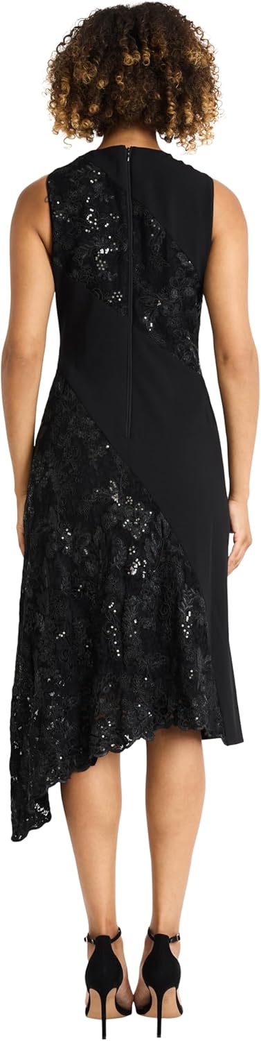 Maggy London Womens Lace Cutout Midi Dress - Image 3