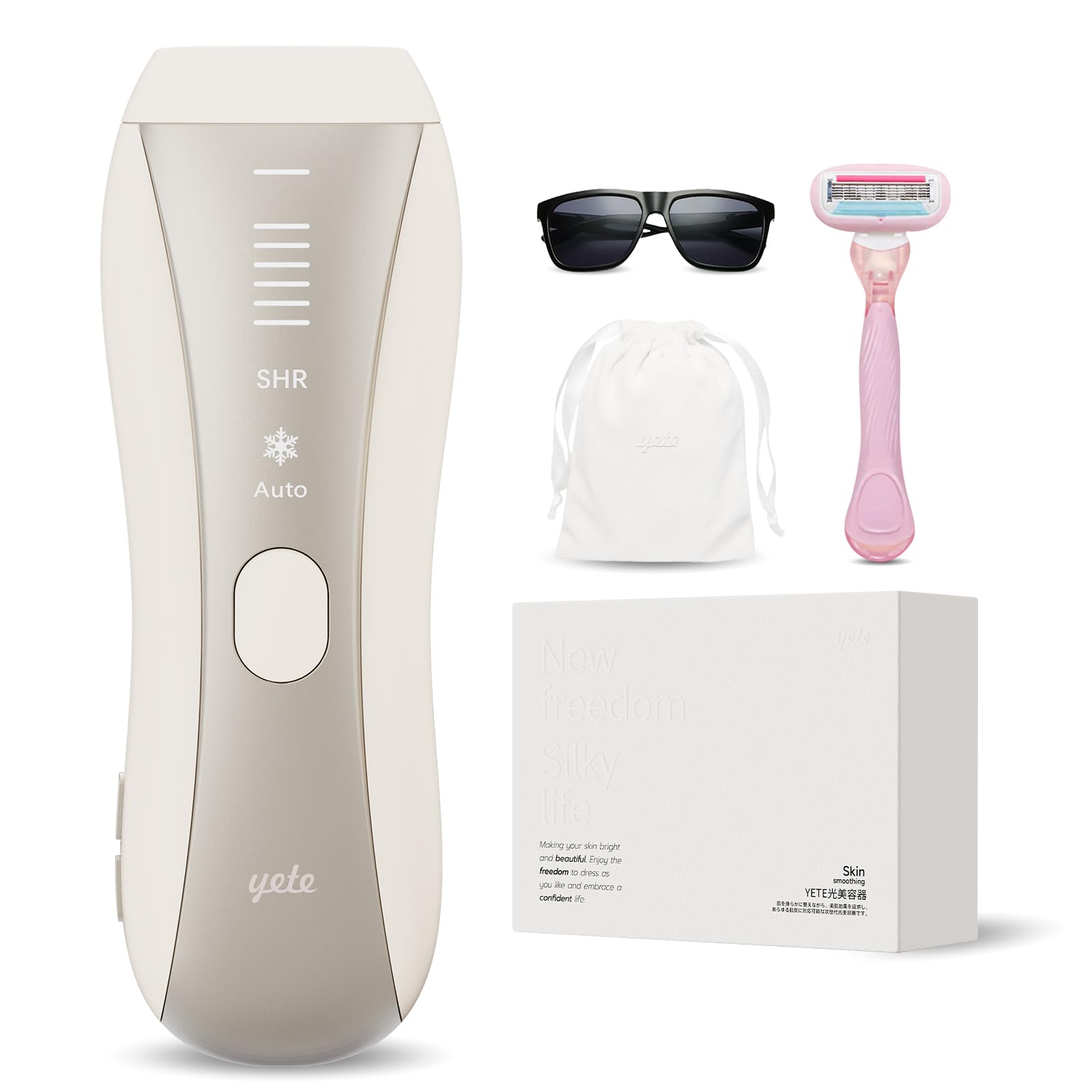 Amazon | Yete（エイティー）脱毛器 IPL光脱毛器 サファイア冷却 SHR