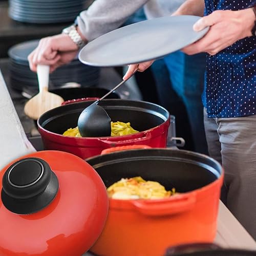 Miniatura 6 de Paquete de 4 pomos de repuesto para tapa de olla, resistentes al calor, color negro