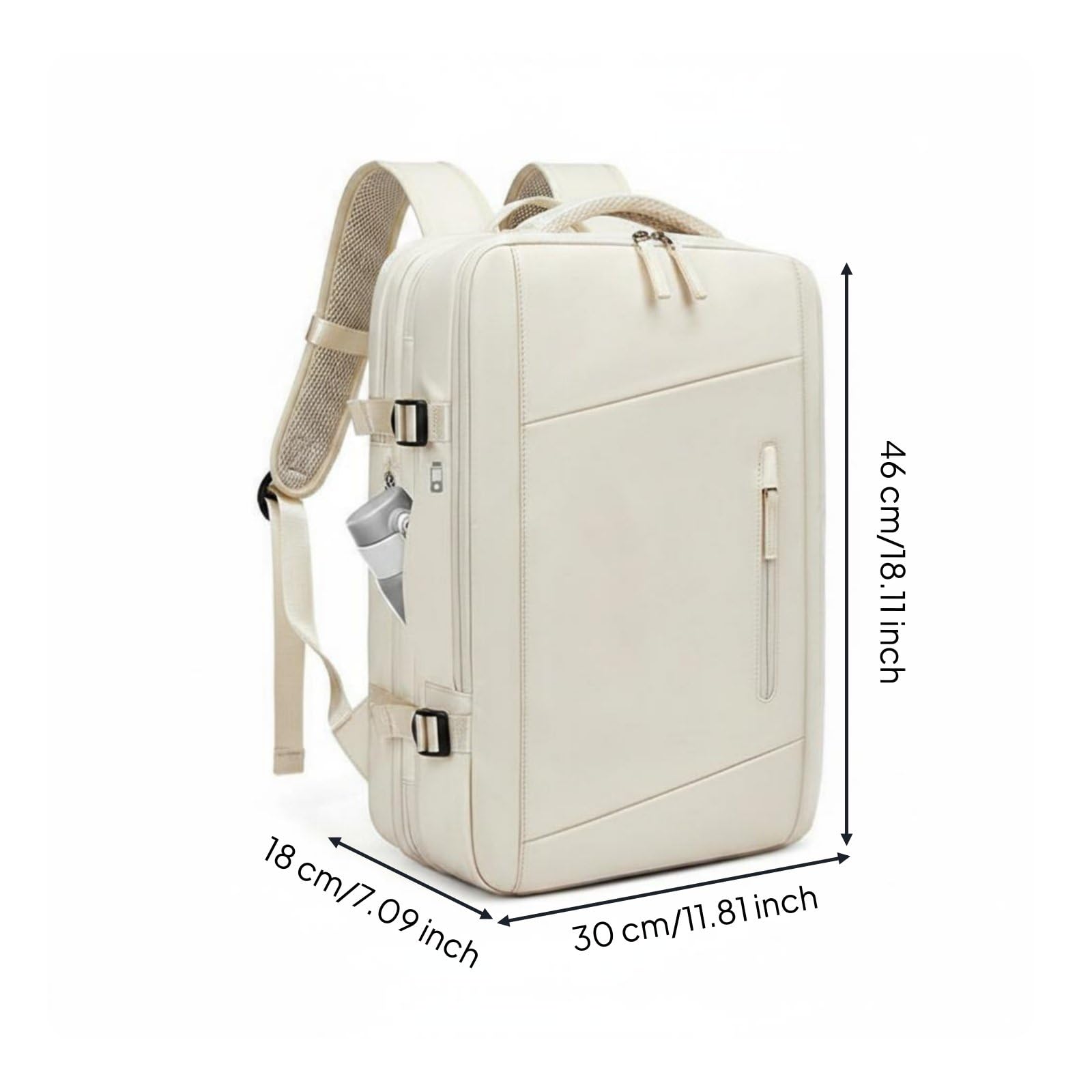 Qianly Zaino Porta PC Grande Capacità Multi-Scomparto Zaino da Viaggio Multitasche per Studenti, Viaggiatori, Weekend
