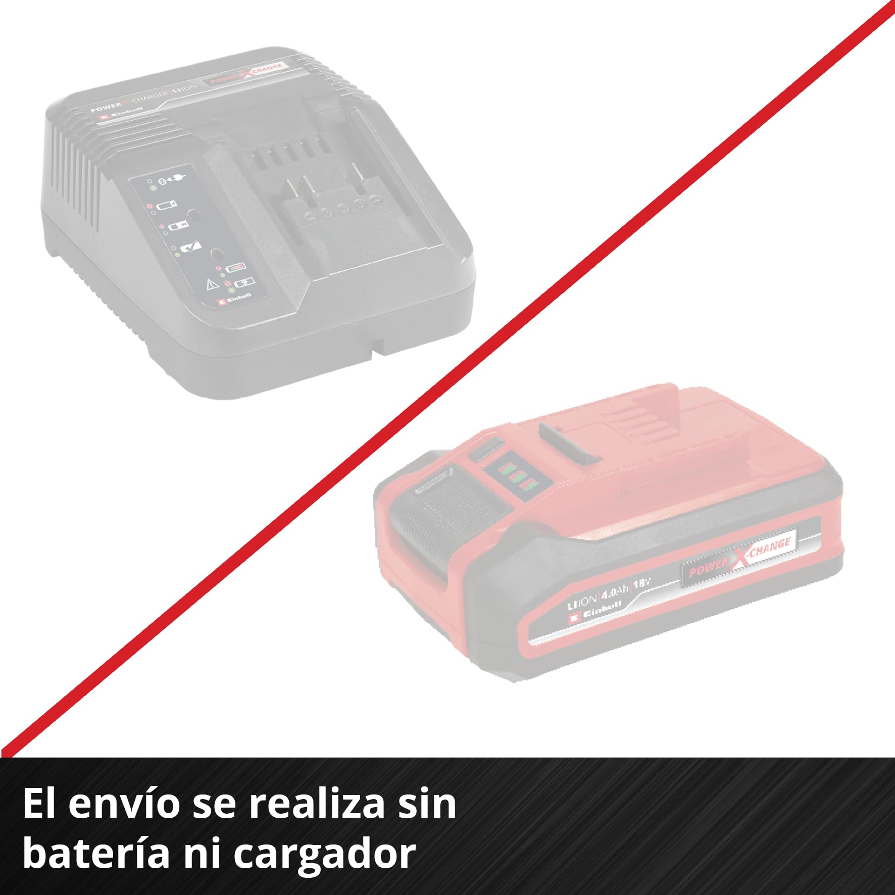 Lámpara de exterior con batería GC-OL 18/1500 Li-Solo Power X-Change de Einhell (18 V, 1500 lm, 7000 K, alcance de 4 m, cabezal pivotante y giratorio, 3 niveles de brillo, sin batería)