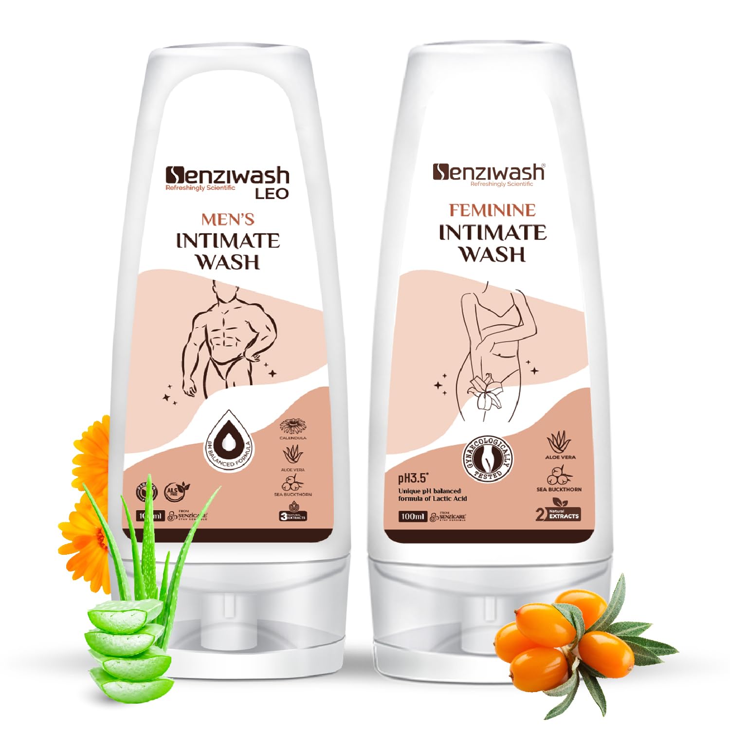 Senziwash Intimate Wash for Men 100ml and Women 100ml Combo | Gentle, Purely Scientific & pH Balanced | The Intimate Hygiene Expert | Intimate Wash(Pack of 2)-image-21