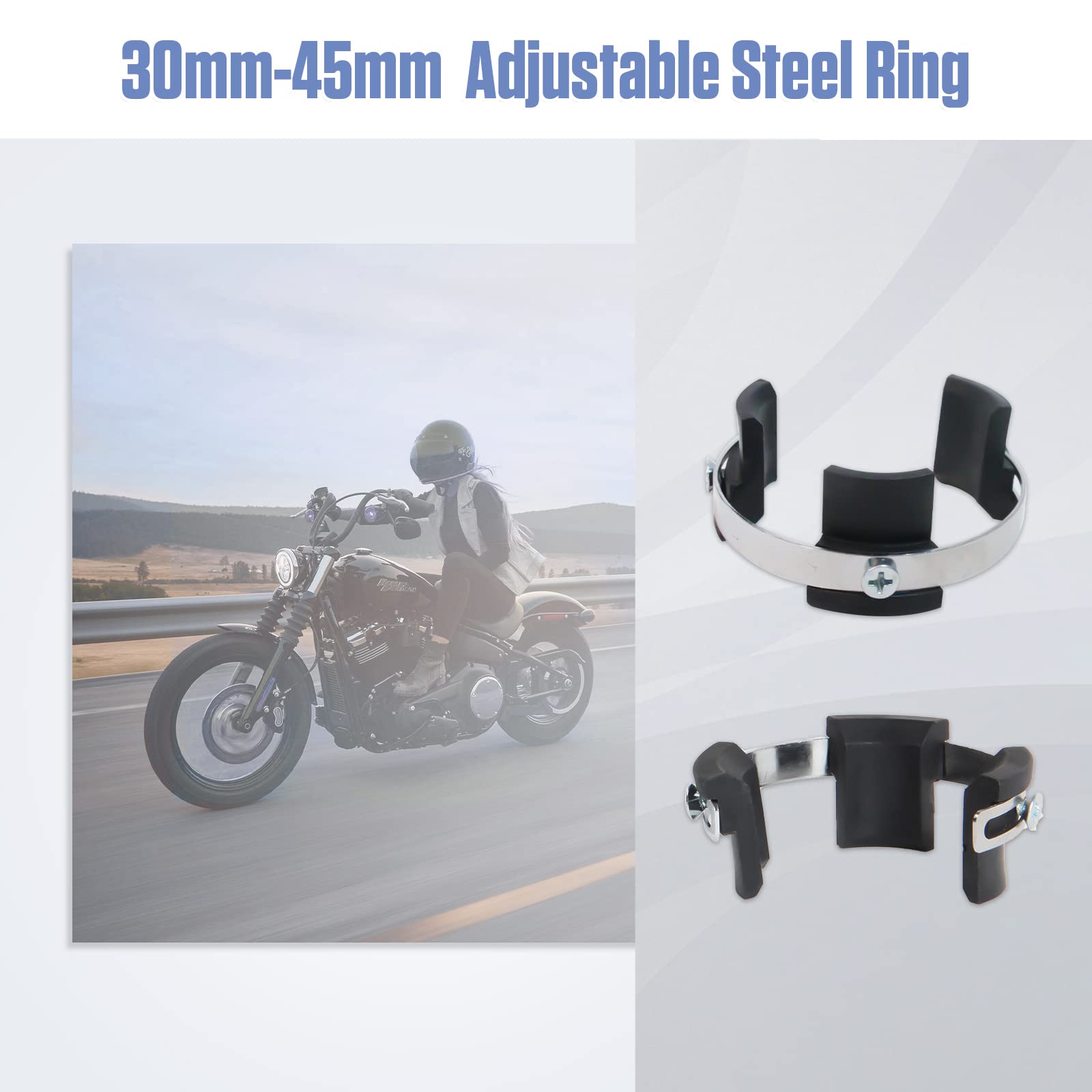 PLAYOCCAR Controlador de sello de horquilla 30MM-45MM, herramienta de instalación ajustable para motocicleta
