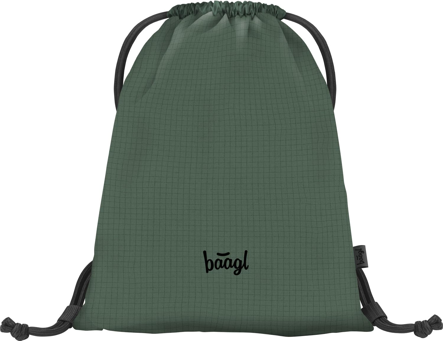 Baagl Gym Bag for Boys, Waterproof Shoe Bag for Children, School and Nursery Sports Bag, Sports Backpack, Gym Bag, grove, 46 x 36 x 1 cm