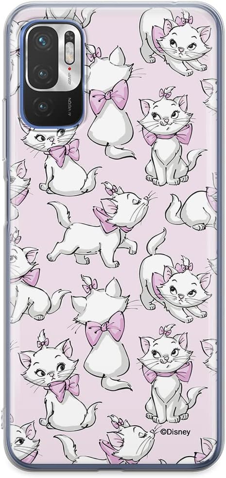 ERT GROUP Mobile Phone case for Xiaomi REDMI Note 10 5G / Poco M3 PRO Original and Officially Licensed Disney Pattern Marie 001 adapted to The Shape of The Mobile Phone, Partially Transparent