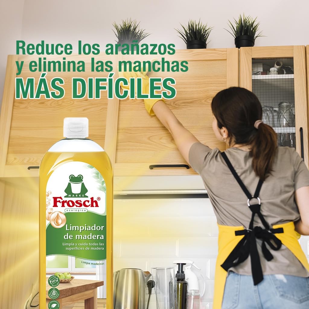 Frosch Limpiador Ecológico de Madera 750ml Spray - Limpieza y Mantenimiento Suelos y Superficies Madera - Fórmula Pino y Naranja - Elimina Manchas Difíciles — view 8