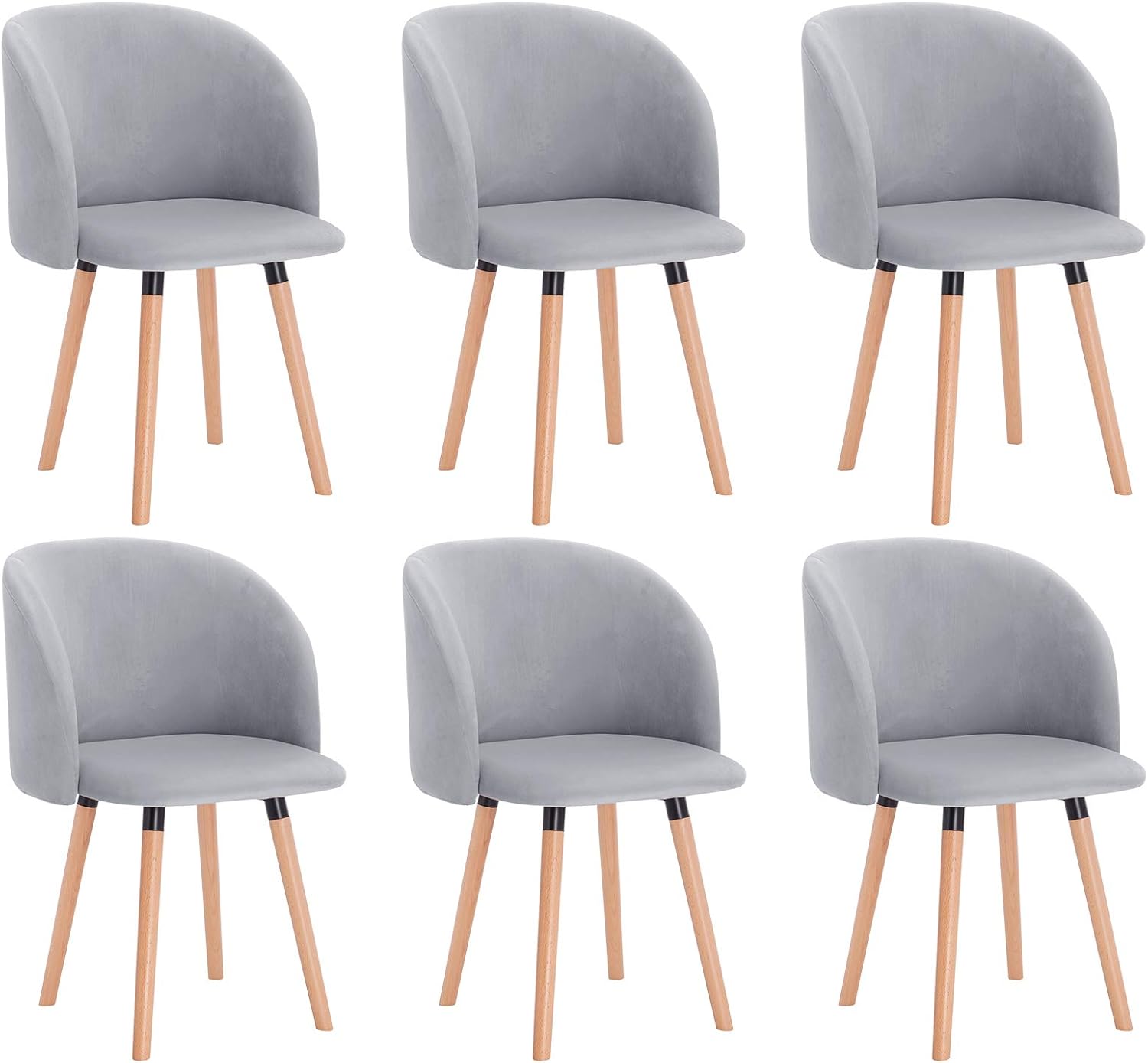 WOLTU 6X Sillas de Comedor Nordicas Estilo Vintage Dining Chairs Juego