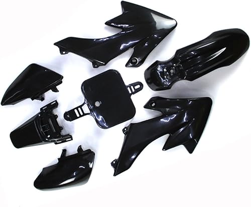 Miniatura 3 de Kit de carenado de plástico negro de TC-Motor Moto de cross