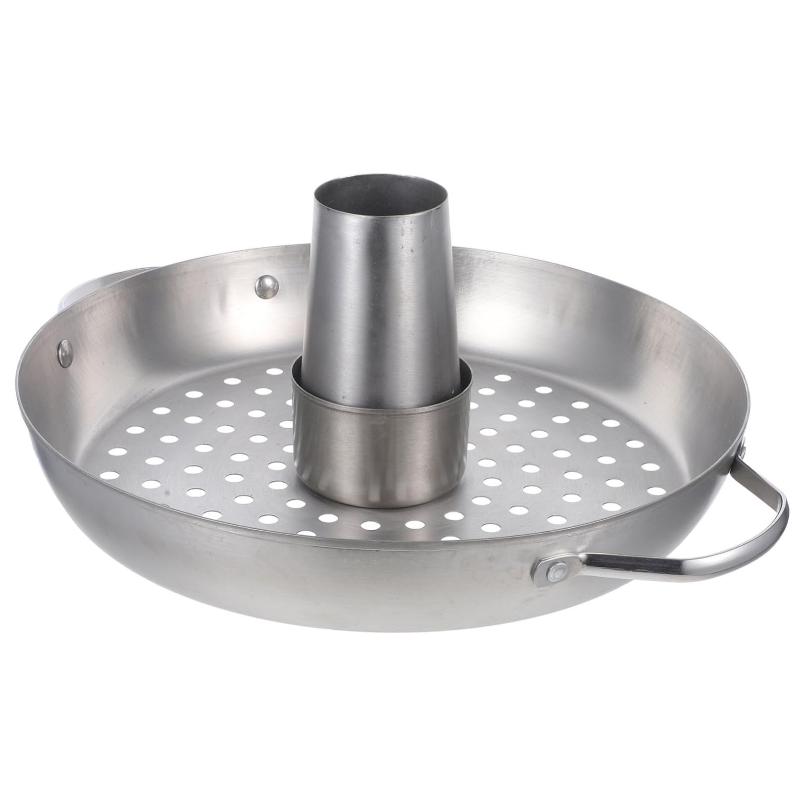 ifundom Soporte para Asar Pollos de Acero Inoxidable Multipropósito Bandeja Desmontable Adecuado para Barbacoas y Picnics al Aire Libre