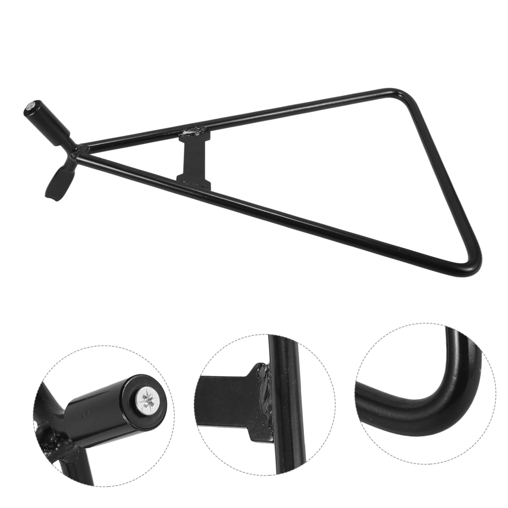 Béquille Triangulaire Support Latéral en Fer Noire, de Moto
