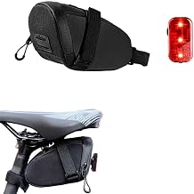 Bicycle Saddle Bag for Decathlon Van Rysel RCR-F 2019-2026,Cycling Seat Pack Storage Pouch with Tail Light Waterproof Compact Stable Bicycle Accessories
