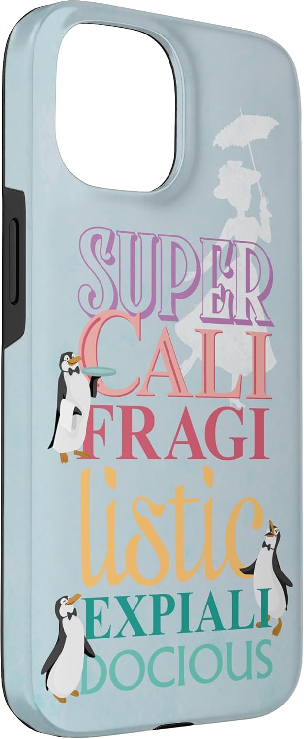 Disney Mary Poppins Supercalifragilisticexpialidocious Case for iPhone 15