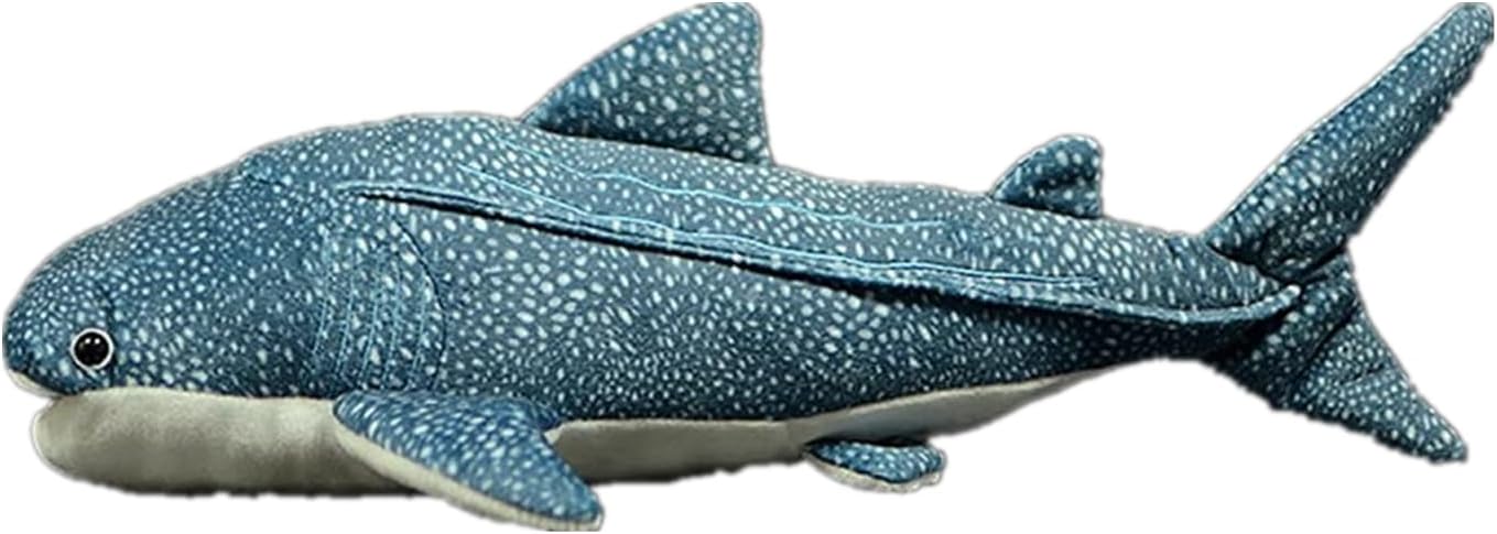 Simulation Giant Whale Shark Plush Toy 21 Inch Long, Cute Soft Giant Whale Stuffed Animal Plush Toys for Kids Boys and Girls, Lifelike Stuffed Toy…