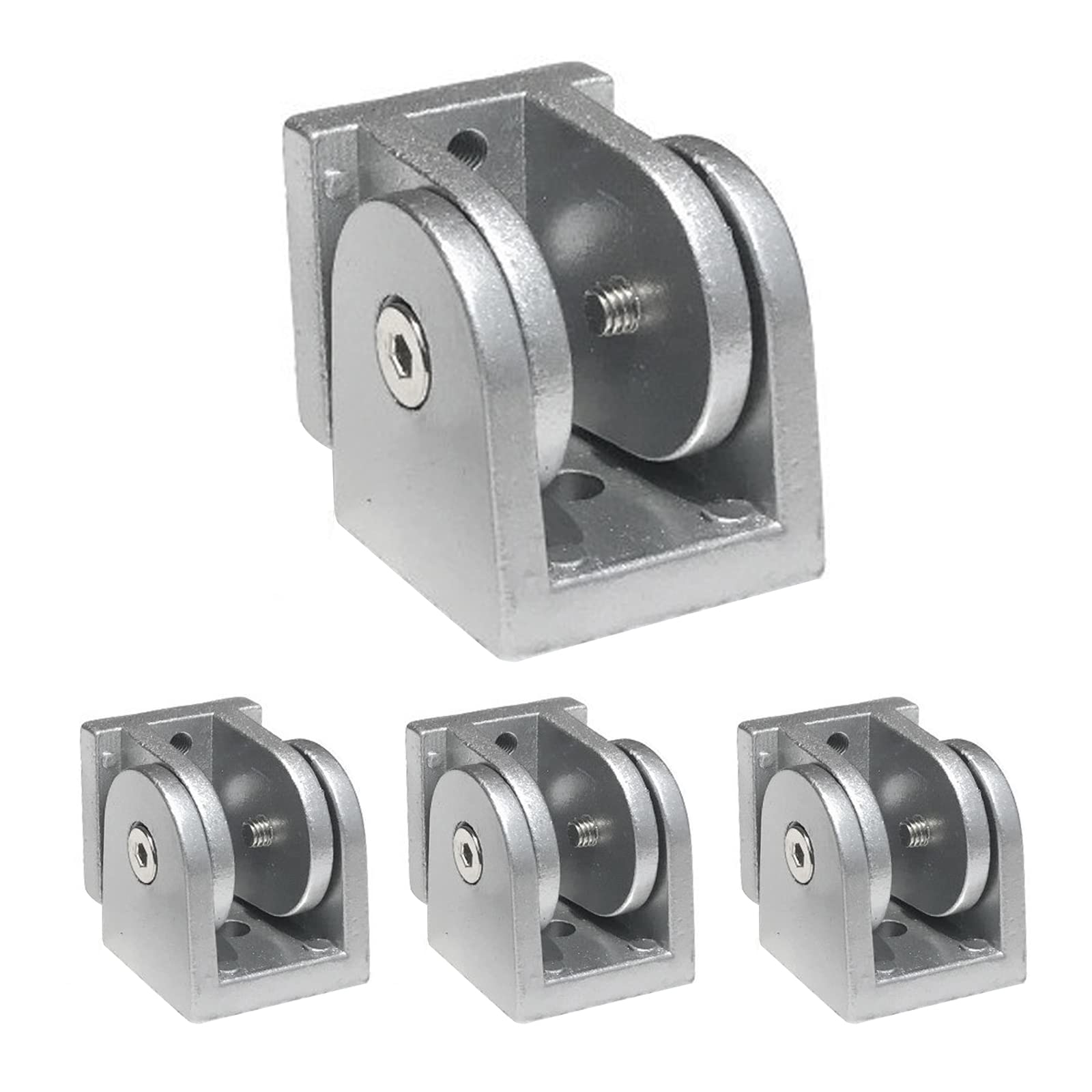 4 Stück Winkelverbinder Gelenkverbinder Gelenk Aluprofil, Einstellbarer Aluprofil Verbinder aus Zinklegierung, 180°Gelenk Stecker Aluminiumlegierung Scharnier,3D Druckerteile (4040)