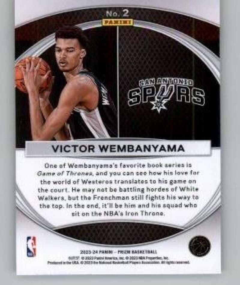 Miniatura 2 de 2023-24 Panini Prizm Global Reach #2 Victor Wembanyama San Antonio Spurs RC Rookie Tarjeta de Coleccionable de Baloncesto de la NBA