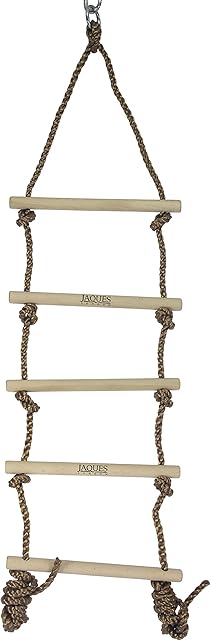 Jaques of London Rope Ladder | Kids Outdoor Play Equipment| Climbing Frame Accessories | Rope Ladders for Children Wooden Climbing Frame | Since 1795