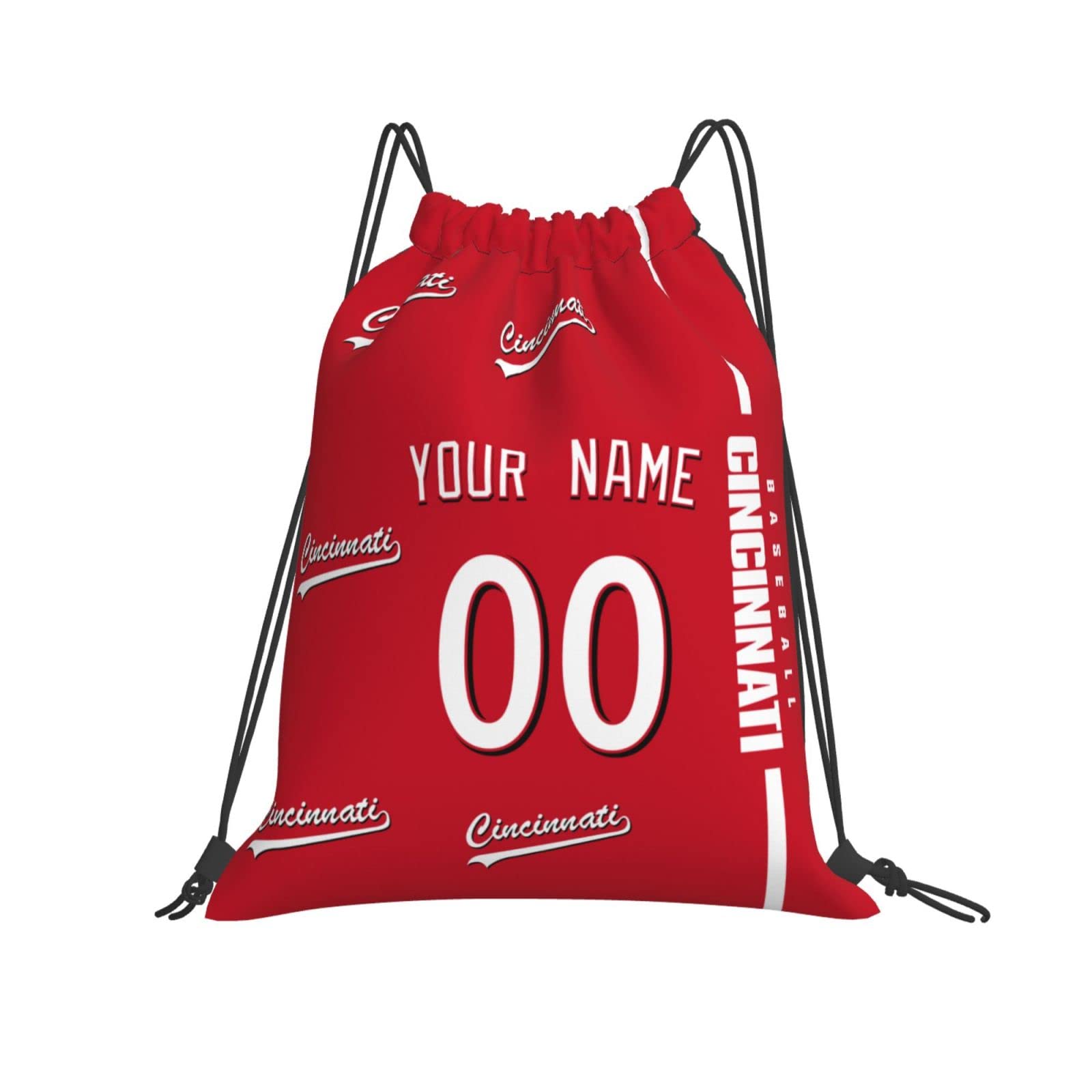 ANTKING Cincinnati Drawstring Bags Backpack Custom any Name and Number for Men Women Boy Gifts
