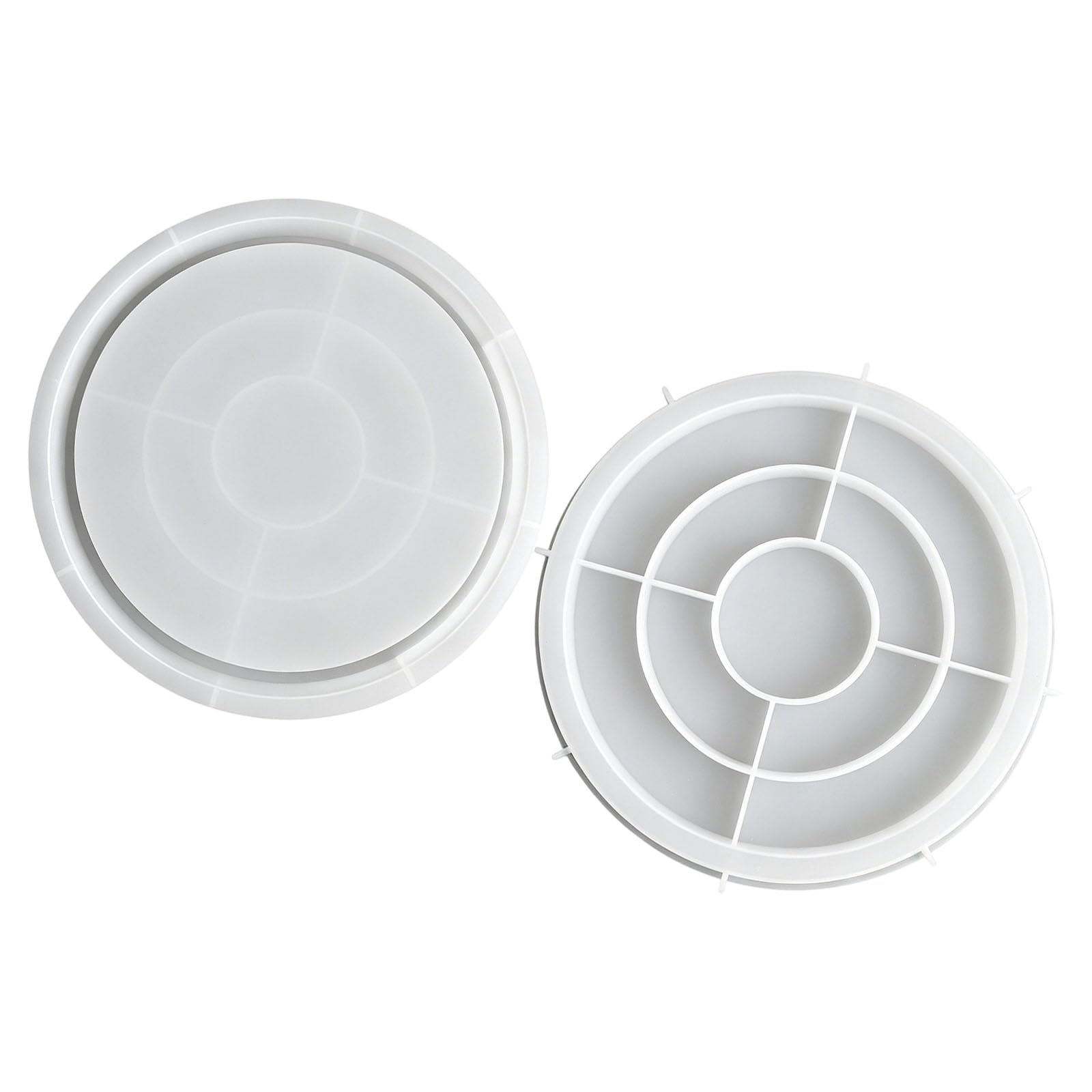 Mekalero Home Craft Tray Mold in Silicone, Round Pliable Form for Resin Casting, Trinket Tray, and Decor Projects Round Silicone Mold Resin Trinket Craft Casting Decor Pliable Form