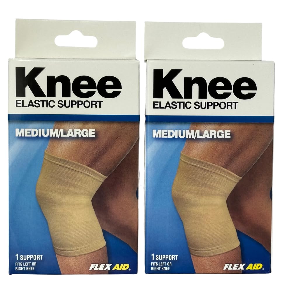 Flex AidKnee Elastic Support - 2 Pack