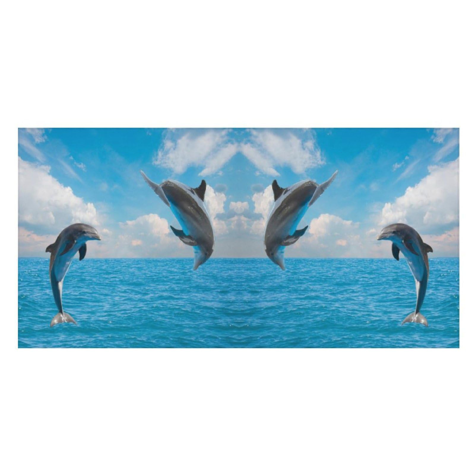 LWORZIIB Beach Towel, Two Dolphin Bath Towel, Pool Towel Great for Gym Swimming 80 X 160cm