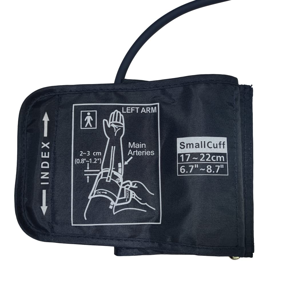 Accurate Blood Pressure Readings for Children with Small-Sized Replacement Cuff - Fits Upper Arm Circumference 6.7-8.7 Inches - Compatible with BP Machines - Includes Extra 6mm Connector.