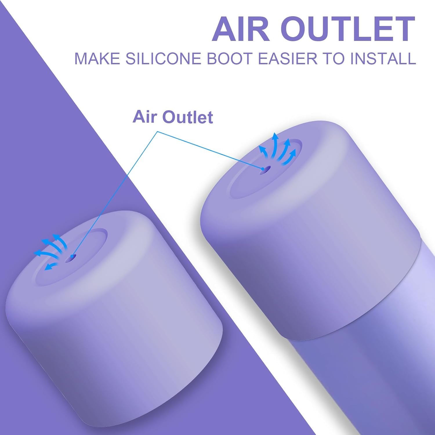 Silicone Boot for Owala Water Bottle, 2PCS Anti-Slip Protective Sleeve for FreeSip/Twist/Flip Water Bottles, BPA Free, Dishwasher Safe, Bottom Bumper Cover Cup Accessories - Image 5