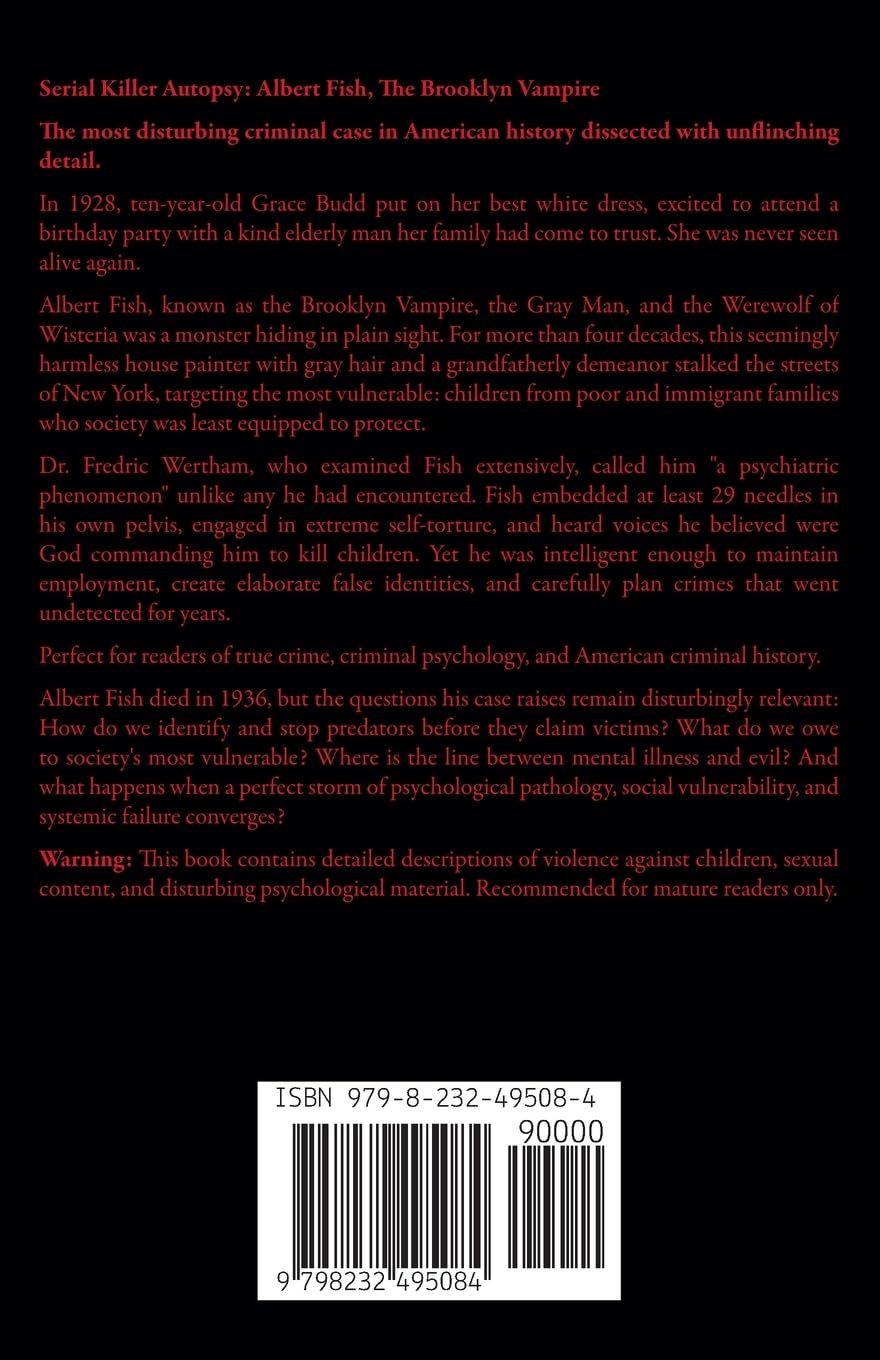 Serial Killer Autopsy: Albert Fish, The Brooklyn Vampire      Paperback – December 7, 2025