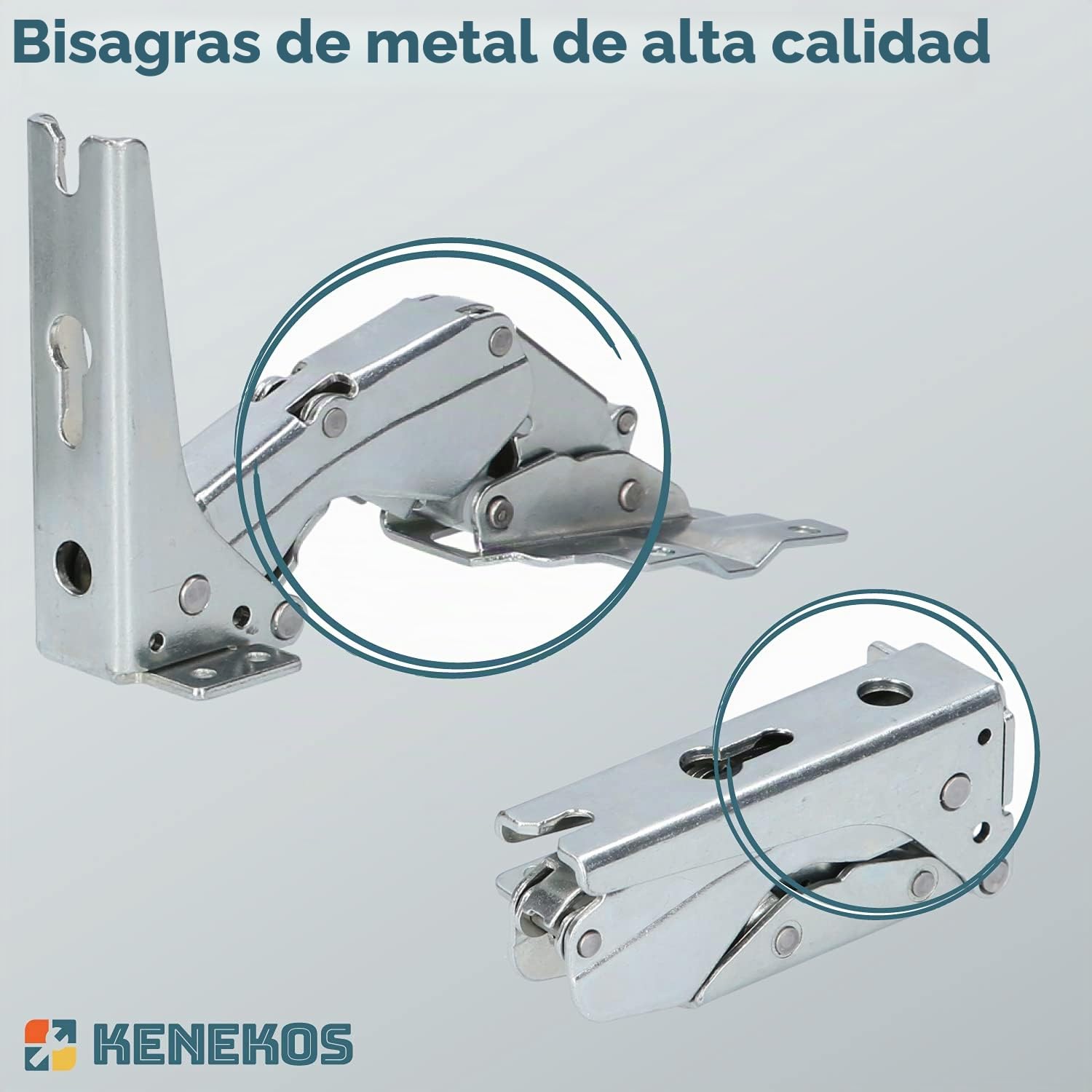 Kenekos - Juego de 2 bisagras de puerta para frigorífico Bosch Siemens 00481147/481147 Neff AEG Electrolux 407131425/8 Miele 5546050 Quelle Constructa Balay Congelador