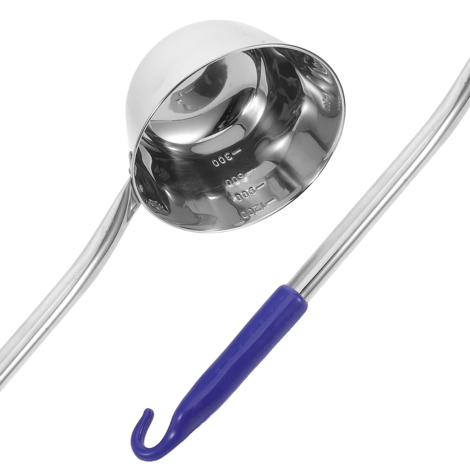 Sewroro Cucharón para Sopa de Acero Inoxidable Cucharón para Agua de Cocina Mango Cuchara para Cocinar Sopas para Uso Doméstico Cocina