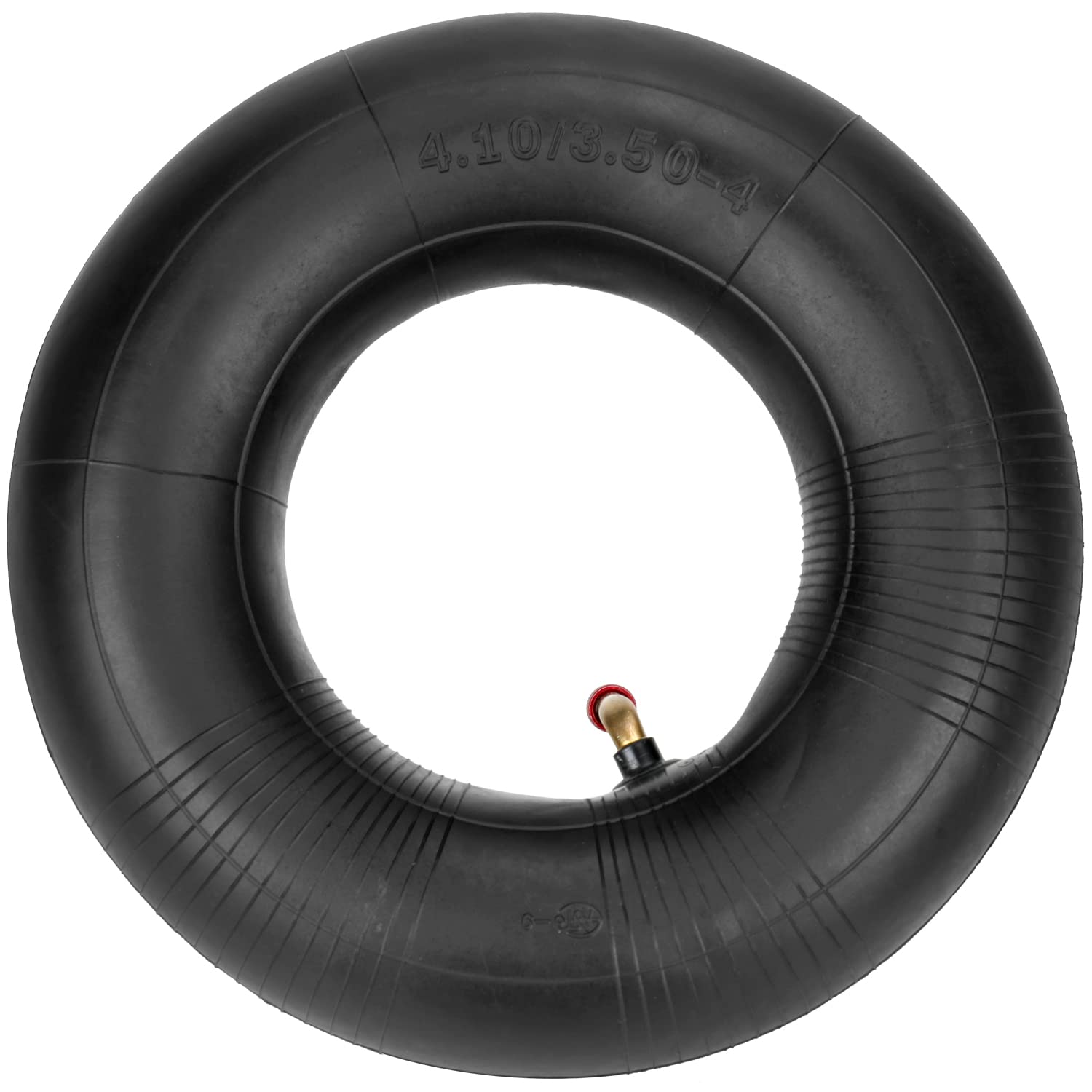 GREHUA Confezione da 2 pneumatici e camere d'aria 4.10/3.50-4 4.10-4 410-4 con valvola piegata di ricambio per tosaerba, carrelli a mano, carriole, carri, rimorchi, Go Cart, generatori, spazzaneve