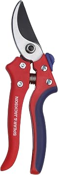 Spear & Jackson Razorsharp Bypass Pruning Shears, SK5 Carbon Steel Blades, Coated for Corrosion Resistance, Ergonomic Handles for Comfortable Use