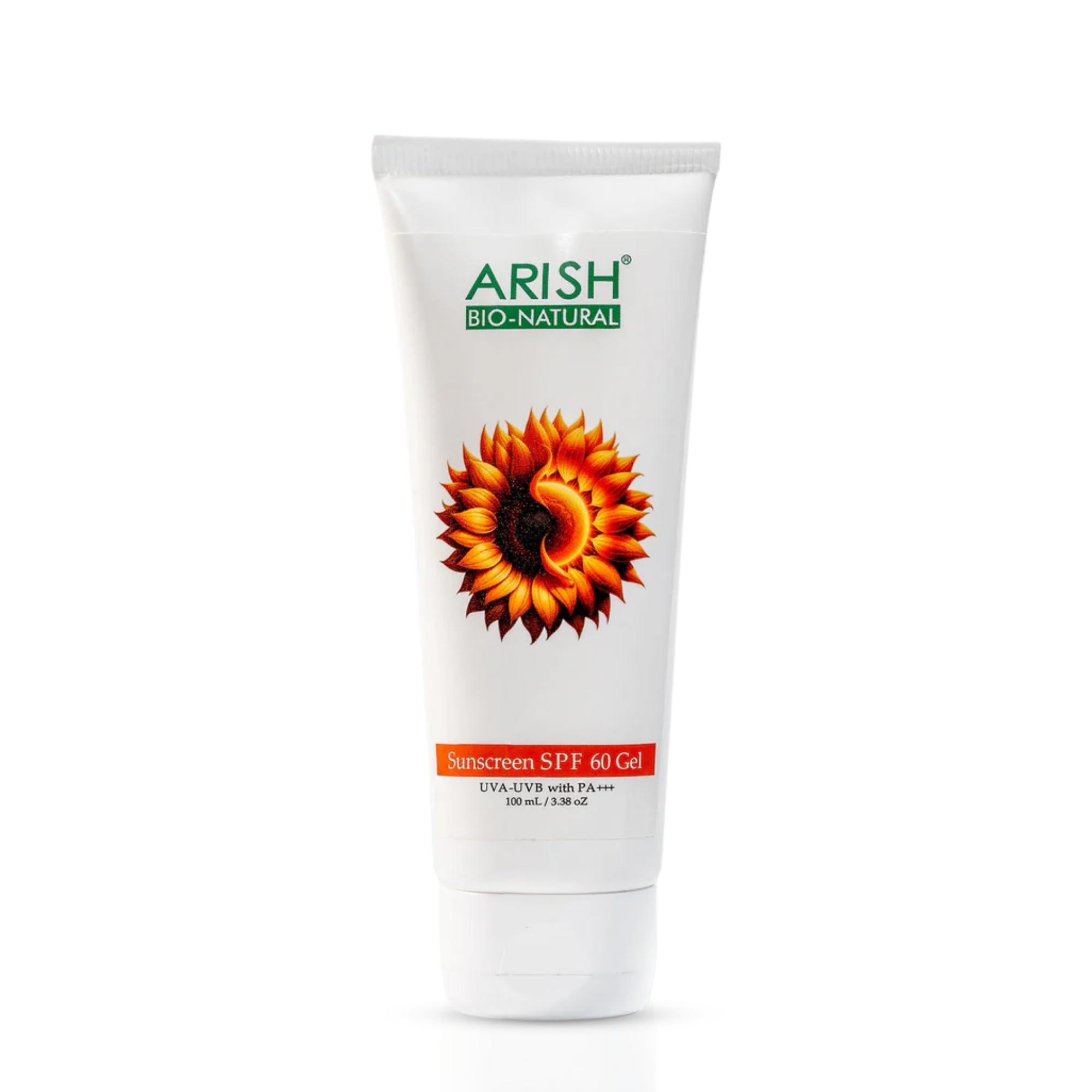 Arish Bio-Natural Sunscreen SPF 60 Gel, UVA-UVB Protection with PA+++, Non-Greasy Formula, 100 ml-image-17