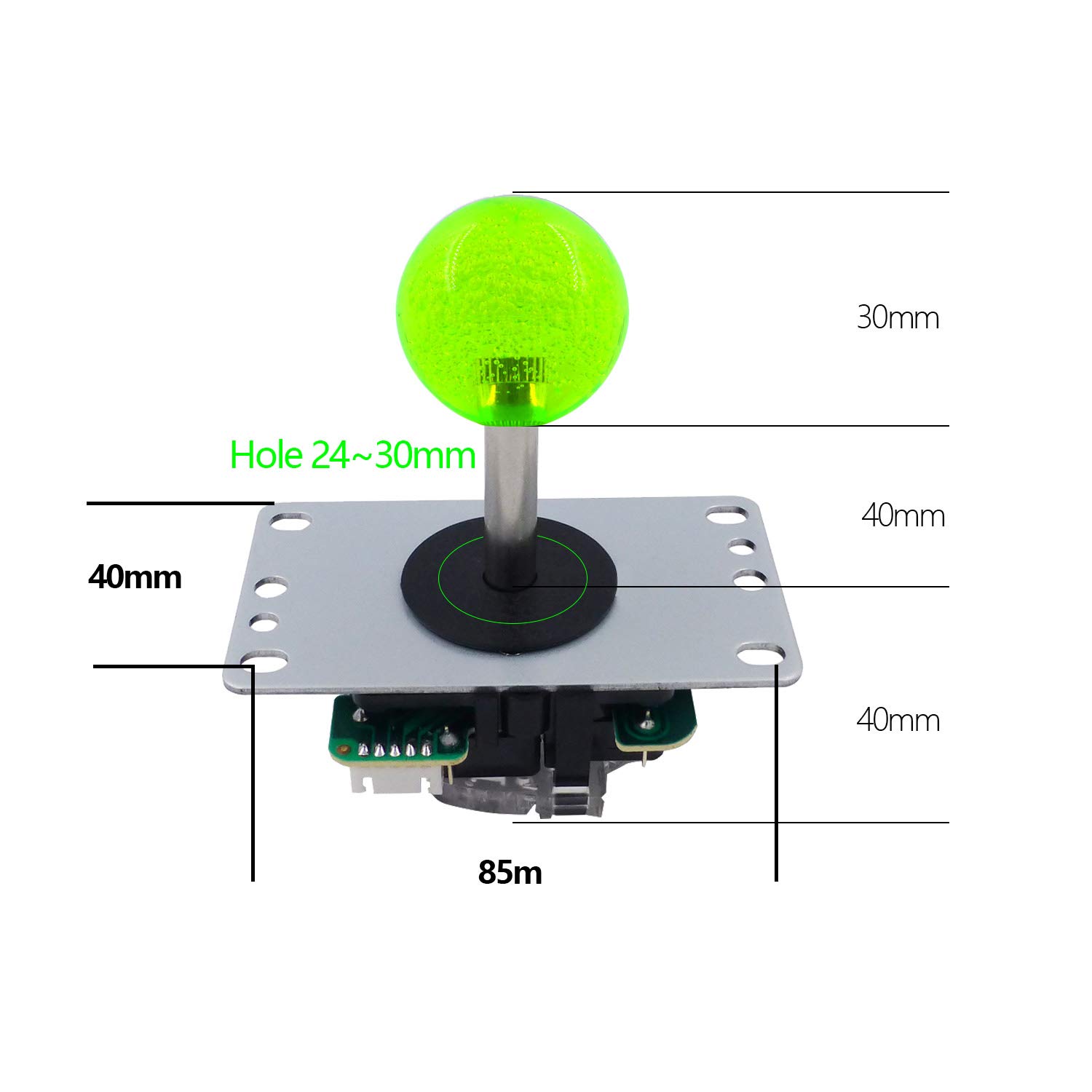 SJ@JX Arcade Gioco LED Controller Lampada Encoder USB 2 Giocatori Gamepad Microswitch Pulsante Luce 8way LED Joystick per Nintendo Switch PC PS3 Retropie Raspberry Pi MAME