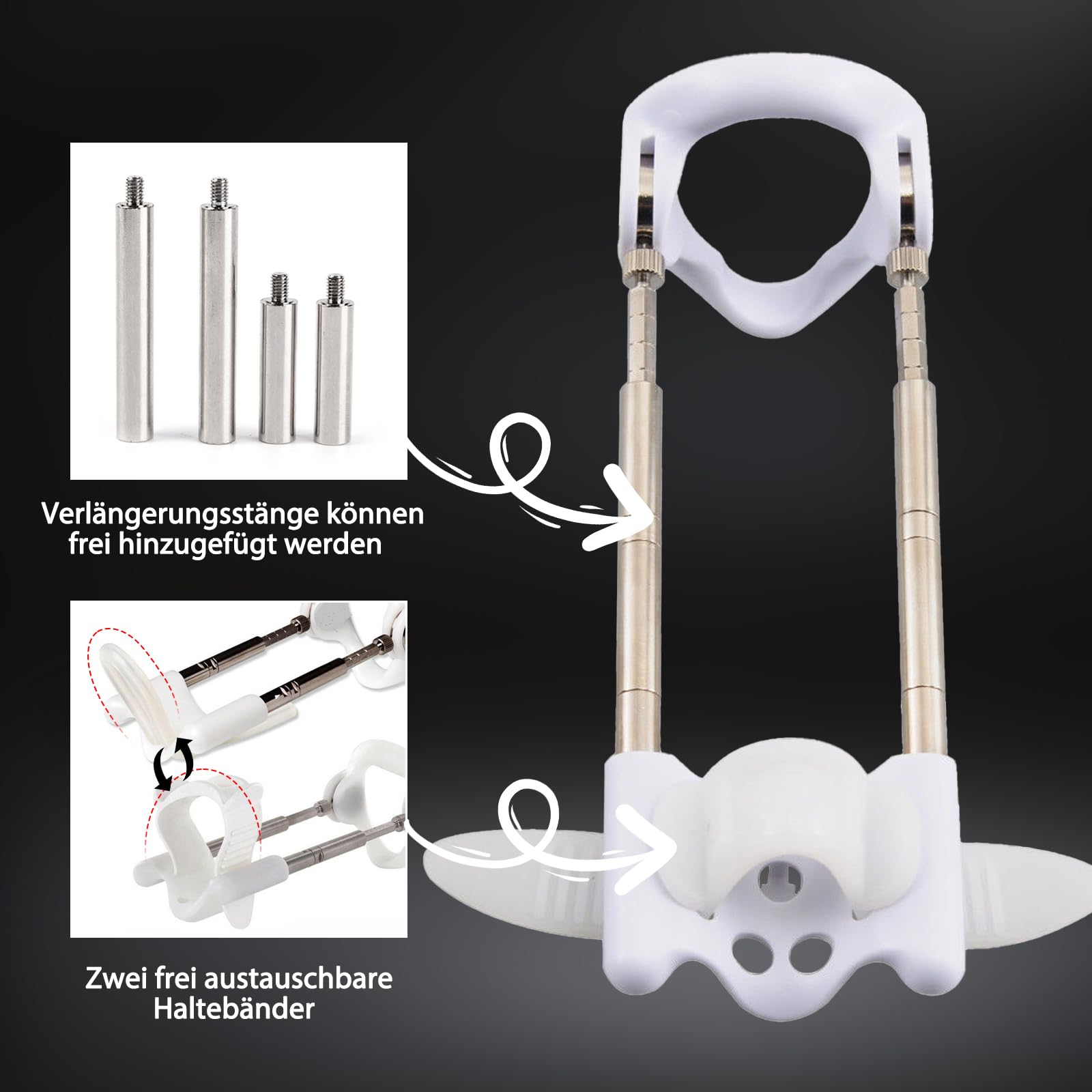 BDSMYEE Kit di Estensore del Pene per Uomini, Extender Sex Toys Masturvator Esercizio per l'ingrandimento del Pene Sexytoysys per Uominie